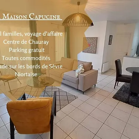 Villa - Maison Capucine- Proche Centre D'affaire Chauray, Jardin, Parking, Wifi Et Netflix, Ideal Voyage D'affaire, Familles, Ou Simple Escapade